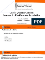 Quimica Coloidal. S 9. Purificación de Coloides