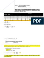 X X Y Y X I X) (Y Y) Y 33.96+2.84 X Error Y Y Error) Y I Y) Desviación) Y I Y)