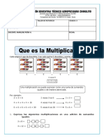 Ficha Que Es La Multiplicacion para Tercero de Primaria