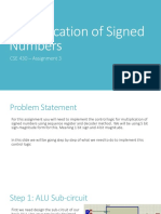 Multiplication of Signed Numbers: CSE 430 - Assignment 3