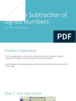 Addition Subtraction of Signed Numbers: CSE 430 - Assignment 3