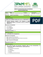 PREGUNTAS FORMULACION DE PROYECTOS II