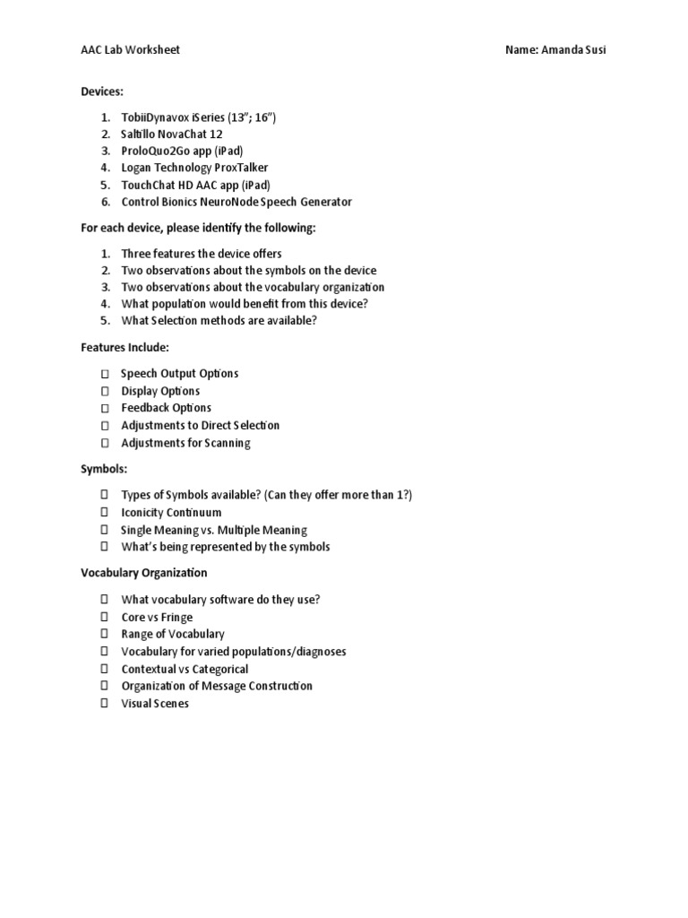 AAC Device Features & Benefits Guide | PDF | Ios | Human Communication