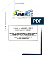 Informe auditoría AISEM 2020