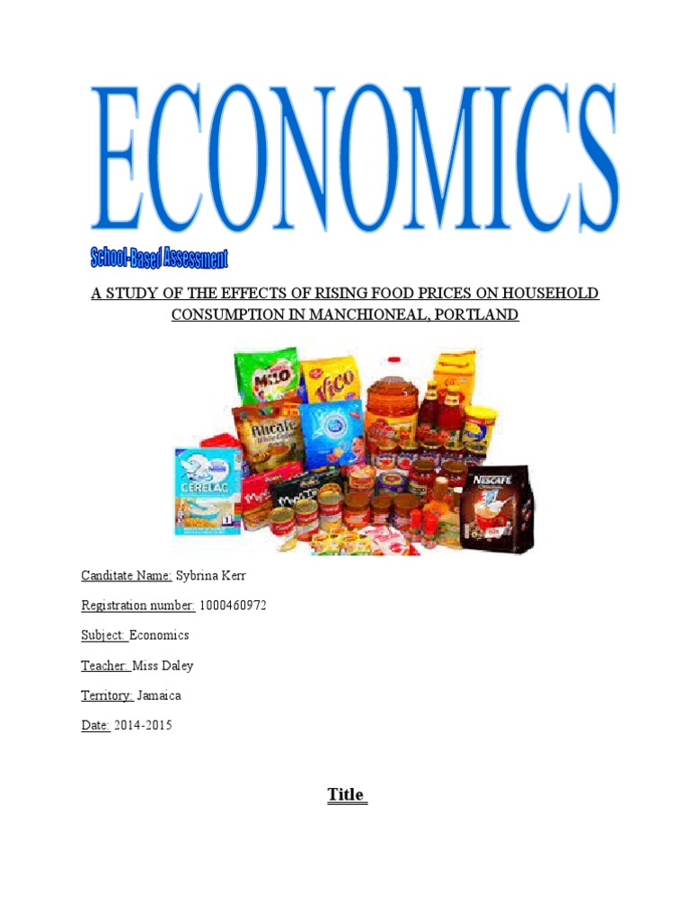 Economics Sba PDF Consumption (Economics) Luxury Goods