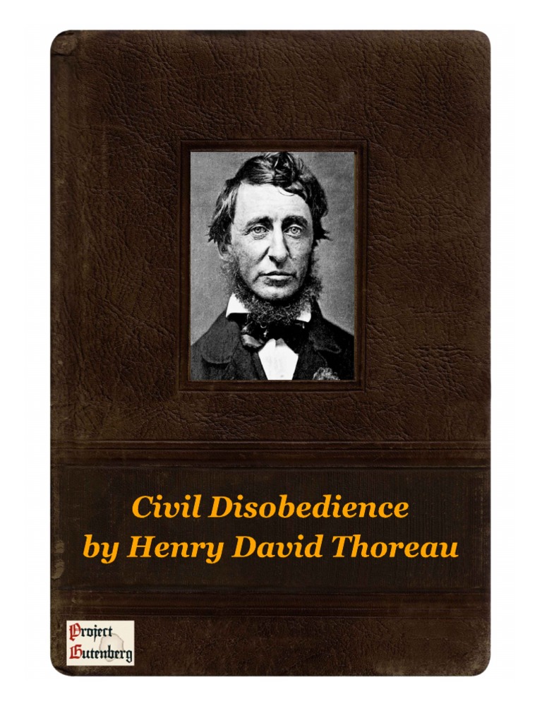 henry david thoreau civil disobedience and other essays pdf