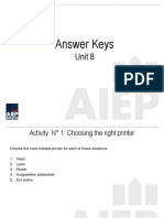 Answer Keys-Unit 8