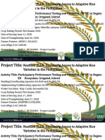 Project Title:: Nextgen Plus: Increasing Access To Adaptive Rice Varieties in The Philippines