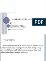 Analisis Sediaan Obat