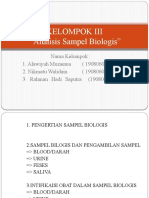 ANAR II Analisis Sampel Biologis