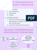 Sejarah Perkembangan Perempuan Dalam Genderd