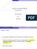 Optimization Methods (MFE) : Elena Perazzi