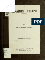 Les Affaires D'haiti 1883-4 Louis Joseph Kanvier