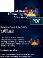 types of Reading · SlidesCarnival