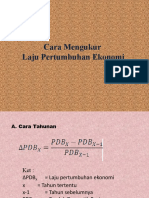 Cara Menghitung Laju Pertumbuhan Ekonomi