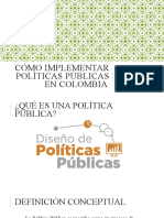 Cómo implementar políticas públicas en Colombia 11°