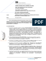 Observaciones al expediente de liquidación técnico financiero del proyecto 'Creación de los servicios deportivos en Ccocho, Apurímac