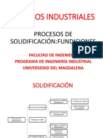 Procesos Ind Fundiciones y Solidificación 2021 II Um