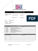 Cour Course Registration Form: Isbauk Thinking Skills College