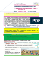 Dia 11 de Agosto - Ciencia y Tecnologia Guía de Aprendizaje