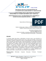 Afetividade em Sala de Aula E Sua Relevância No Desenvolvimento Cognitivo de Alunos Entre 5 E 7 Anos de Idade