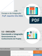 UNID3.2-Gerenciamento Integracao Execucao Encerramento Gerenciar Conhecimento Projeto