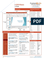 Powerpoint 2019 Basic Quick Reference