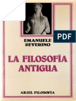 SEVERINO EMANUELE- La Filosofia Antigua
