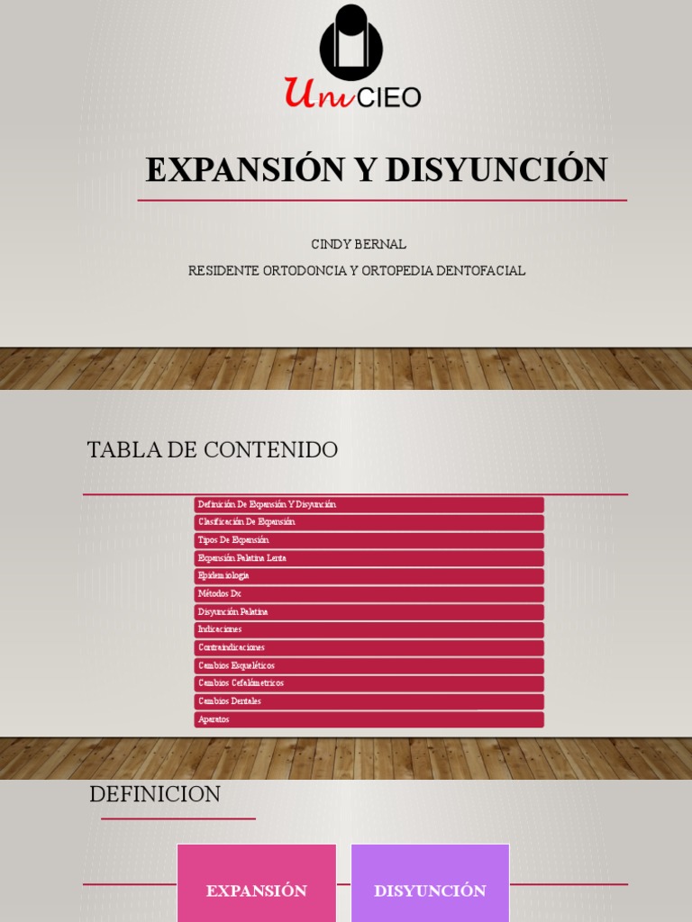 Expansión y Disyunción PDF Diente Cabeza y cuello humanos