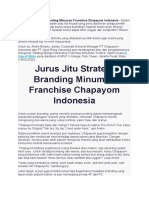 Jurus Jitu Strategi Branding Minuman Franchise Chapayom Indonesia