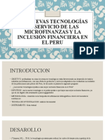Las Nuevas Tecnologías Al Servicio de Las Microfinanzas