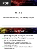 Module 2 Environmental Scanning, Industry and Organizational Analysis