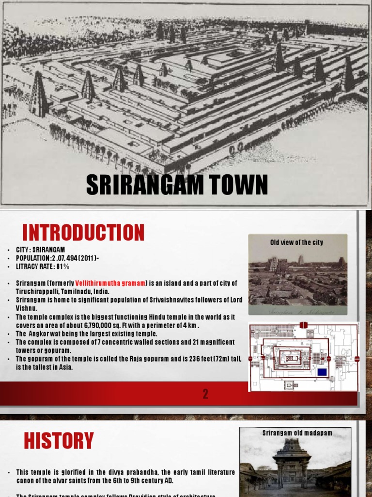 Srirangam Temple: A Cultural Landmark | PDF