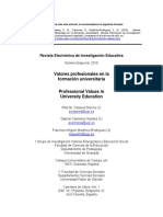 5 Valores Profesionales en La Formación Universitaria