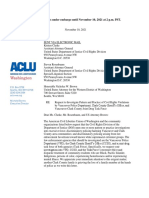 ACLU Washington Letter