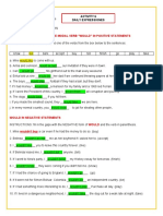 Conjugation and Use of The Modal Verb "Would" in Positive Statements