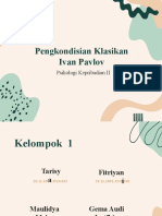 Pengkondisian Klasikan Ivan Pavlov - PPT Psi Kepribadian 2-1