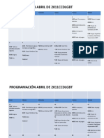 Programacion ABRIL 2011