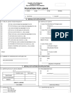 CS Form No. 6, Revised 2020 (Application For Leave) (Fillable)
