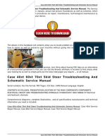 Case 40xt 60xt 70xt Skid Steer Troubleshooting and Schematic Service Manual
