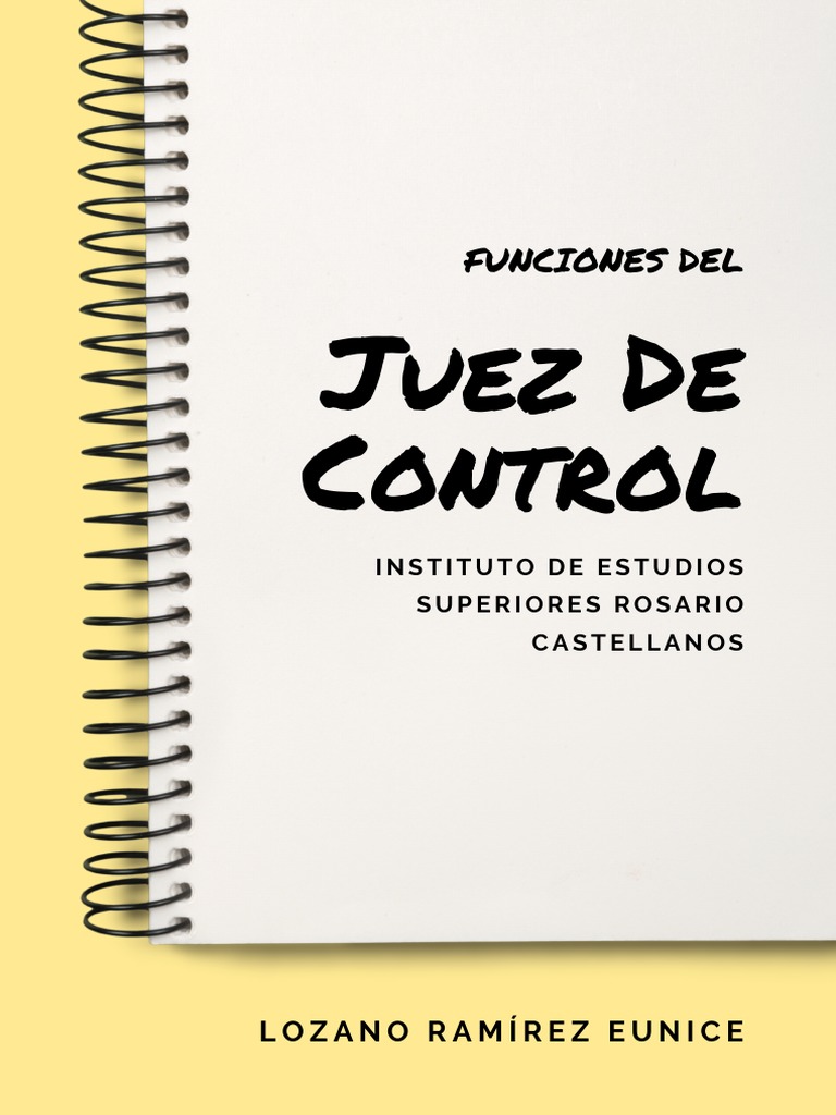 Juez De Control Pdf