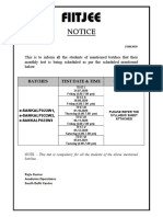 CM Test Notice For Esankalp022