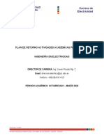 Plan de Retorno Electricidad