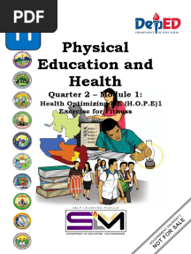 P.E. and Health 11 Quarter 2 Module 1