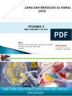 Pertemuan 4 Metode Ekstraksi Senyawa Metabolit Sekunder