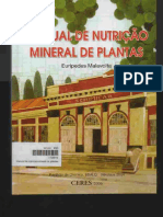 nutrição mineral de plantas - malavolta