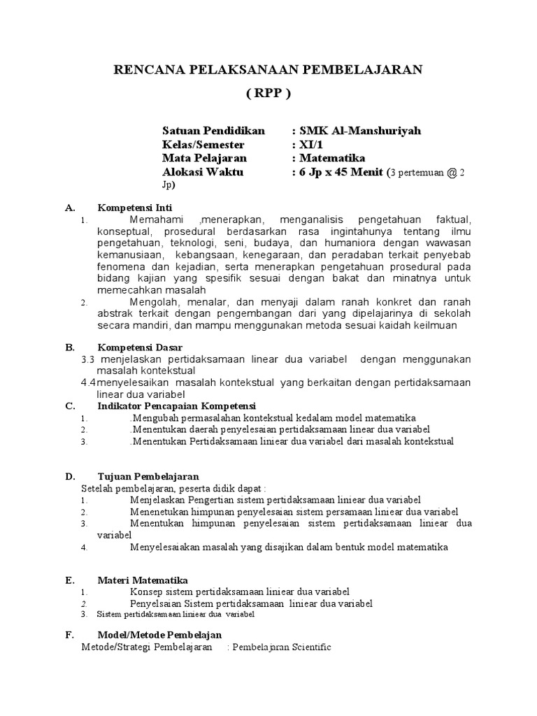 14 RPP SPTLDV | PDF | Sains & Matematika