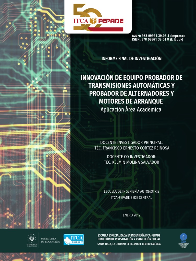 06 Informe Final Automotriz Cajas Automaticas 2018 ISBN Impreso 3  Compressed, PDF, Transmisión (Mecánica)