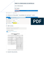 Como Obtener Consolidado de Matricula 2021 Ii