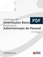 Catálogo de Orientações sobre Administração de Pessoal